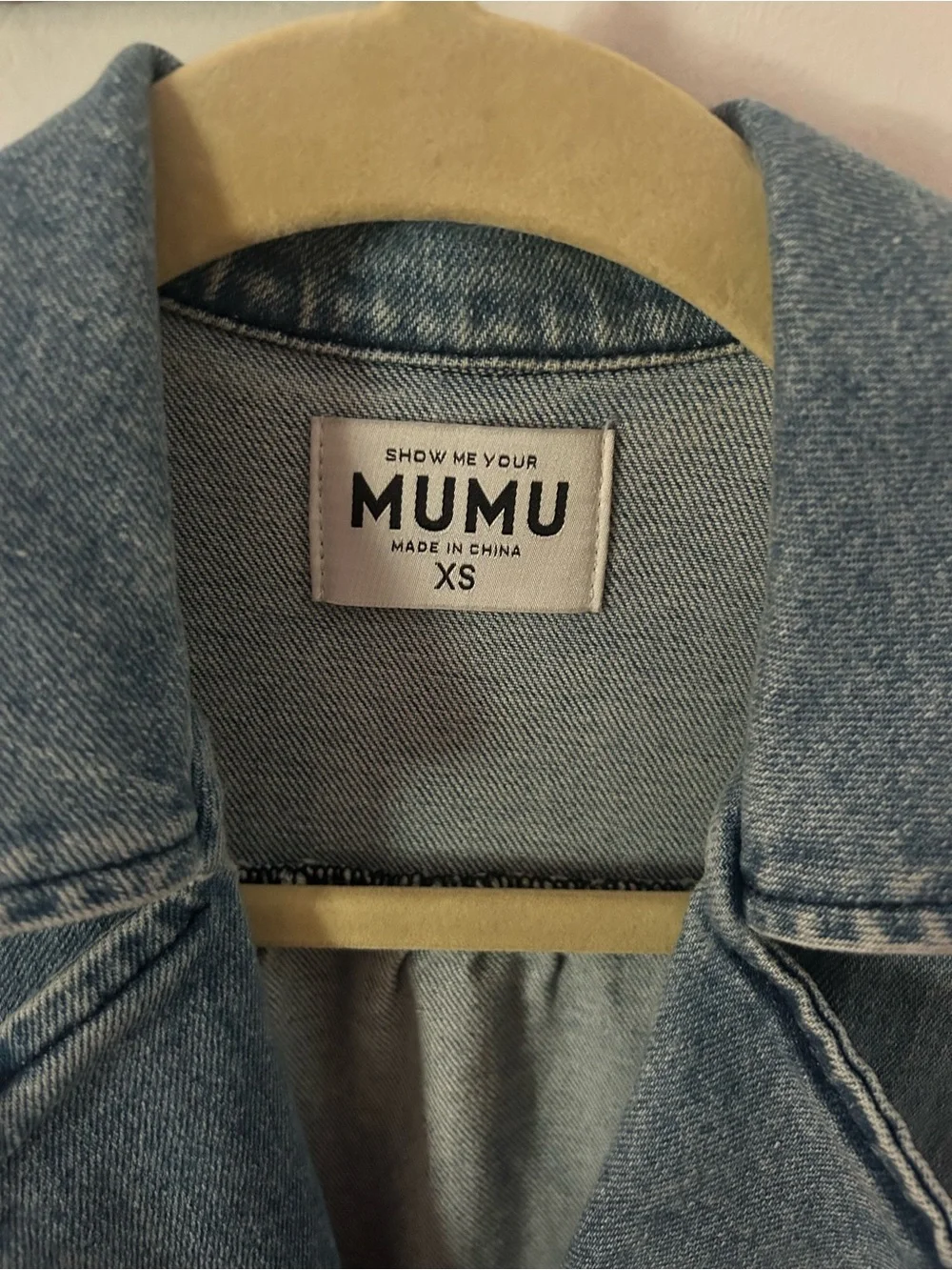 Show Me Your Mumu Light Blue Denim mini dress - Picture 3 of 4